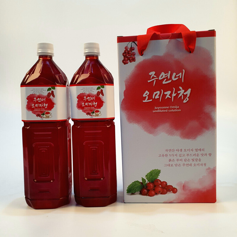 농업회사법인 향로봉오미자주식회사,[고향사랑기부제] 오미자청 1세트(1.5 L×2병)